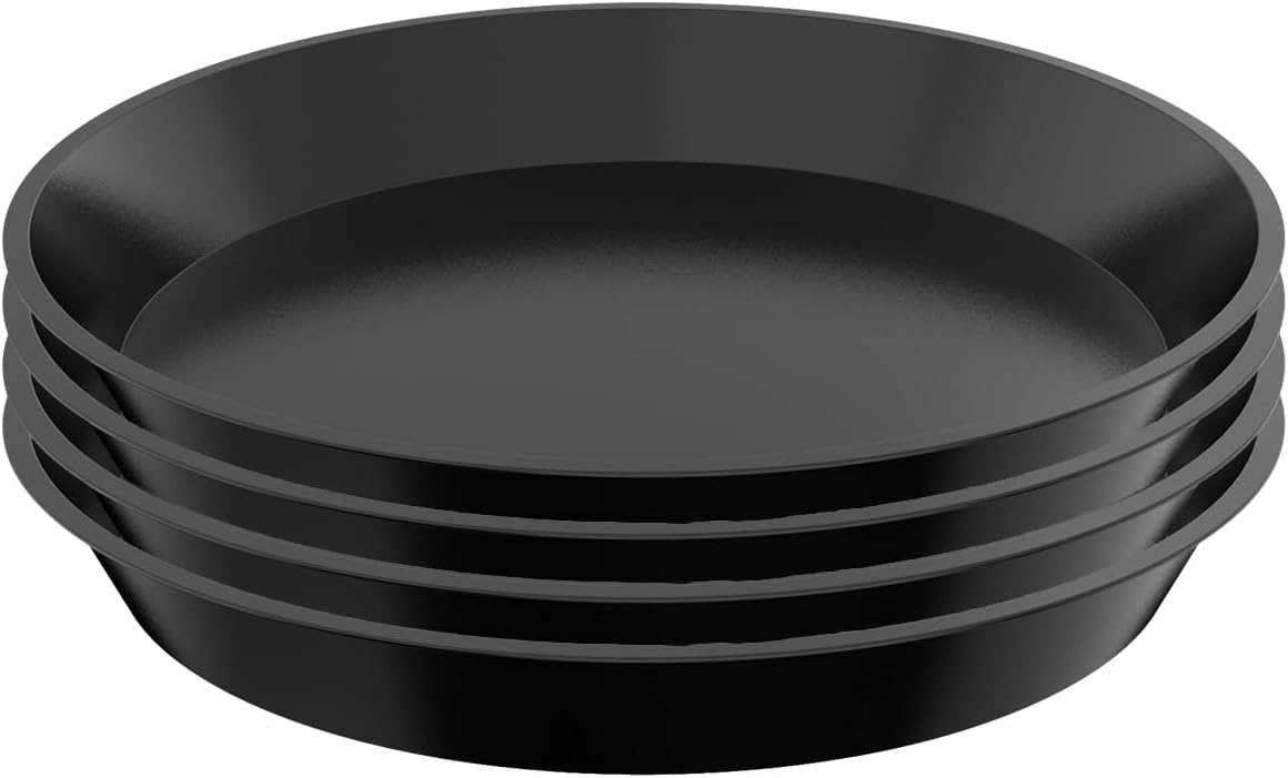 Drip Tray Saucer - 4-Pack Plant Saucers, 10 Inch Plastic