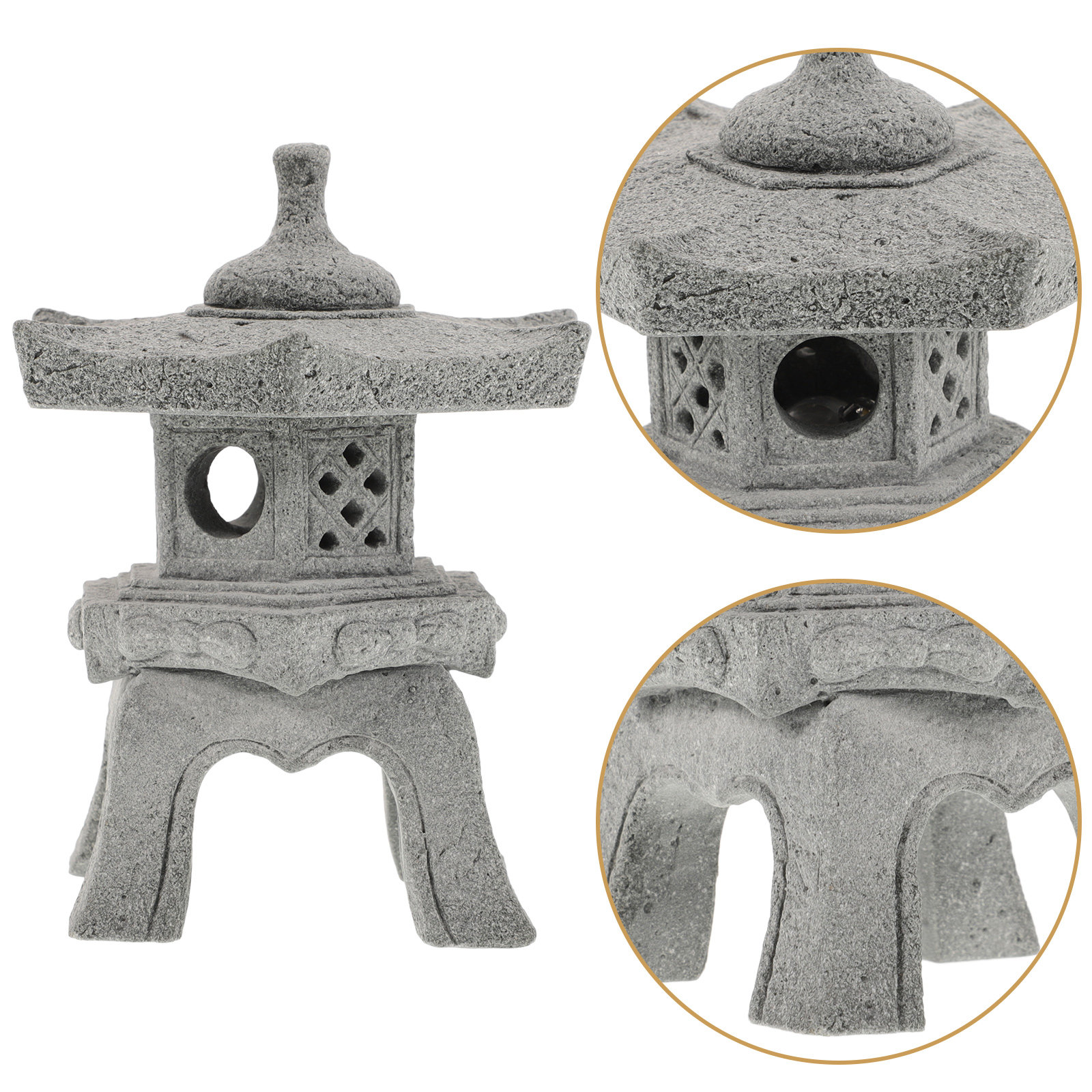 Landscape Bonsai Garden - 1Set Delicate Mini Pagoda Statue Garden