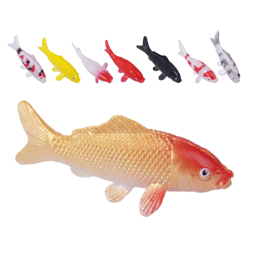 Bonsai Koi Garden - 8Pcs Mini Koi Fish Statues PVC