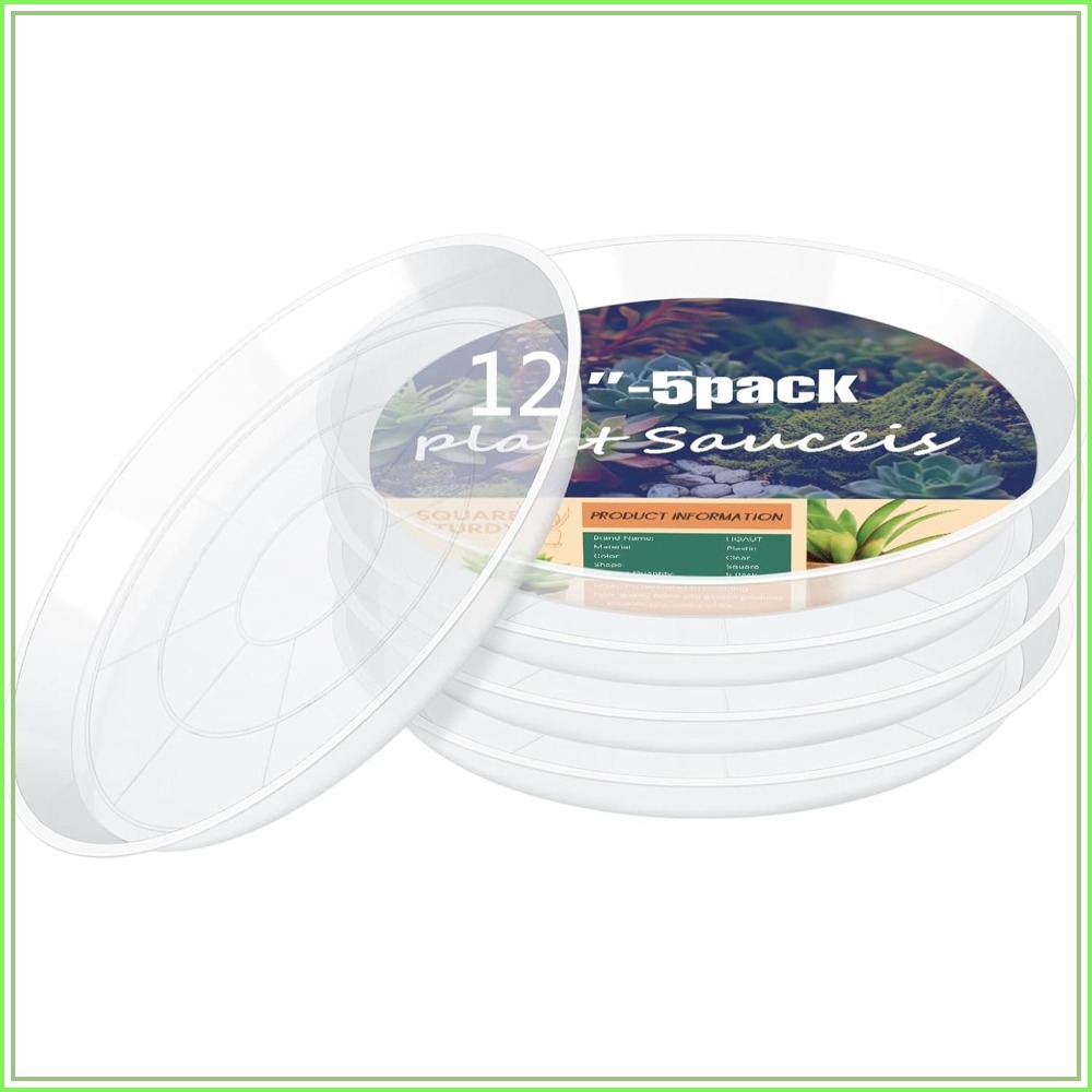 Drip Tray Saucer - Clear Plant Saucers 4-22 Inch, 5
