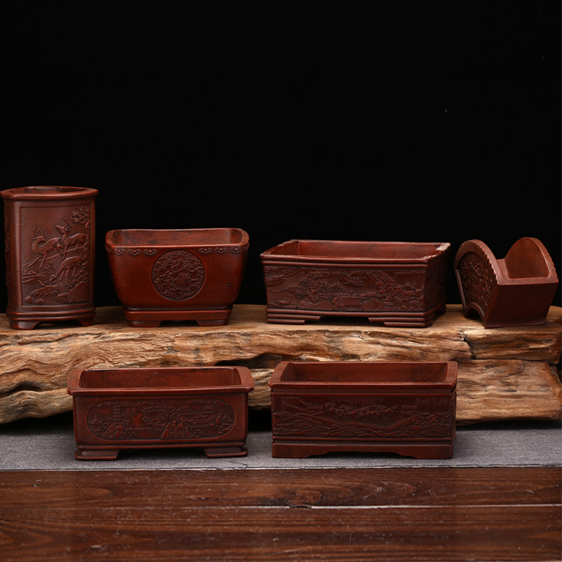 Bonsai Garden Nursery - Chinese Purple Sand Flower Pots for