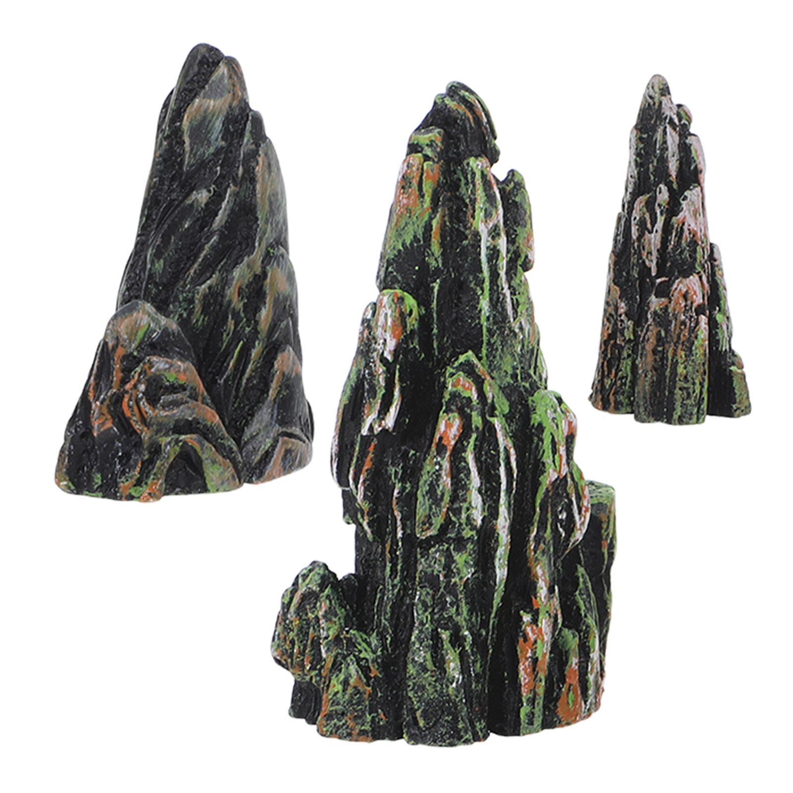 Bonsai Zen Garden Set - 3Pcs Resin Miniature Rockery Set Tiny