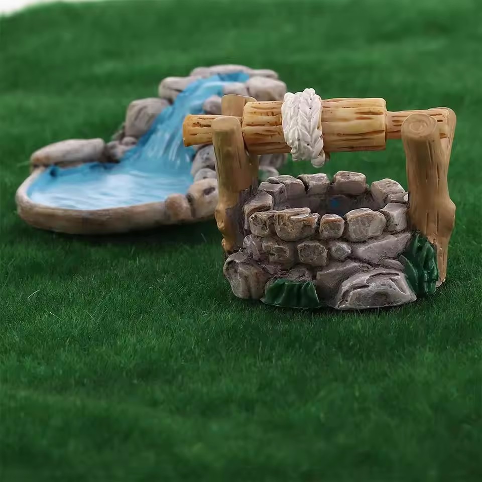 Bonsai Garden House - Resin Miniature Bench Stools Micro Landscapes