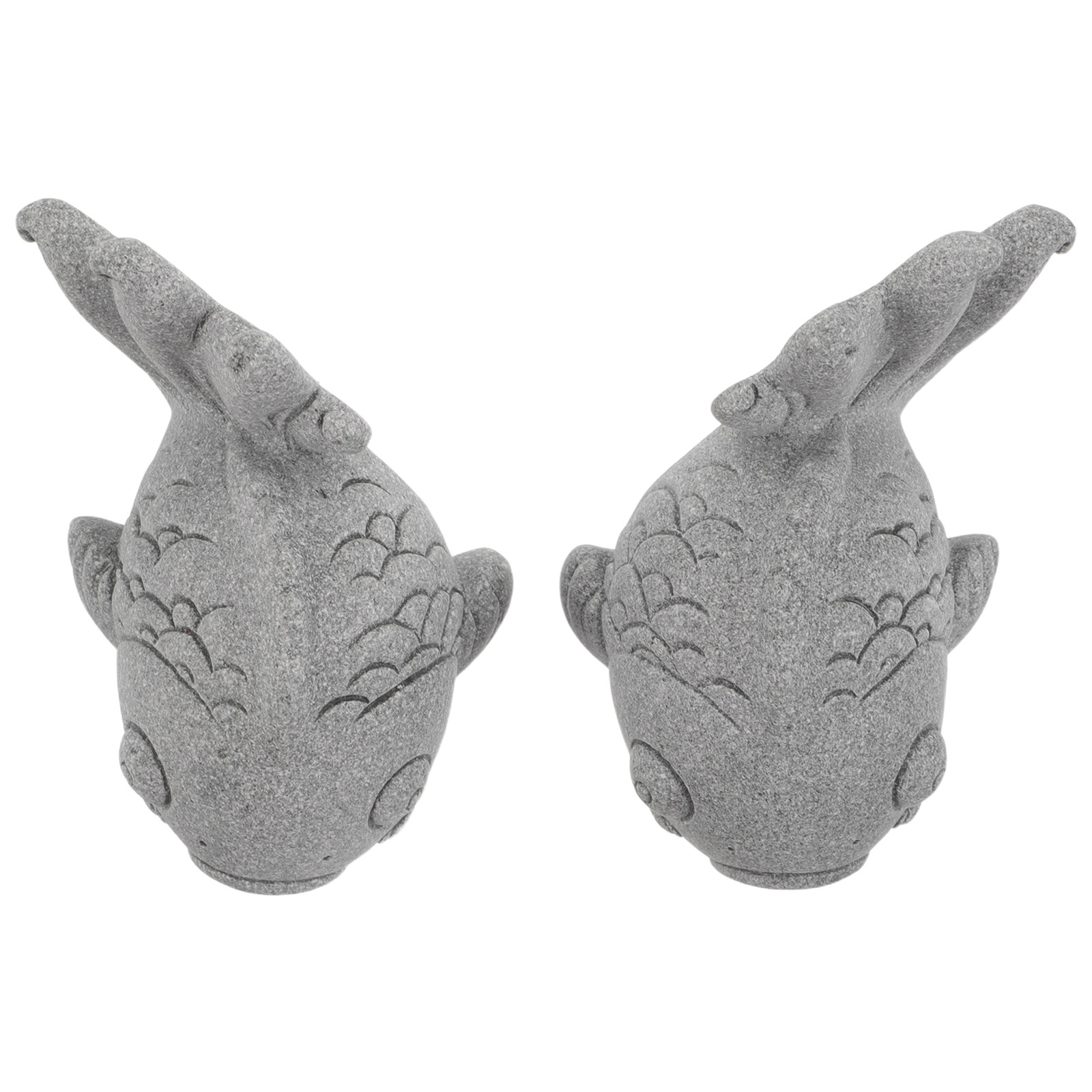 Bonsai Koi Garden - 2Pcs Realistic Koi Fish Garden Statues