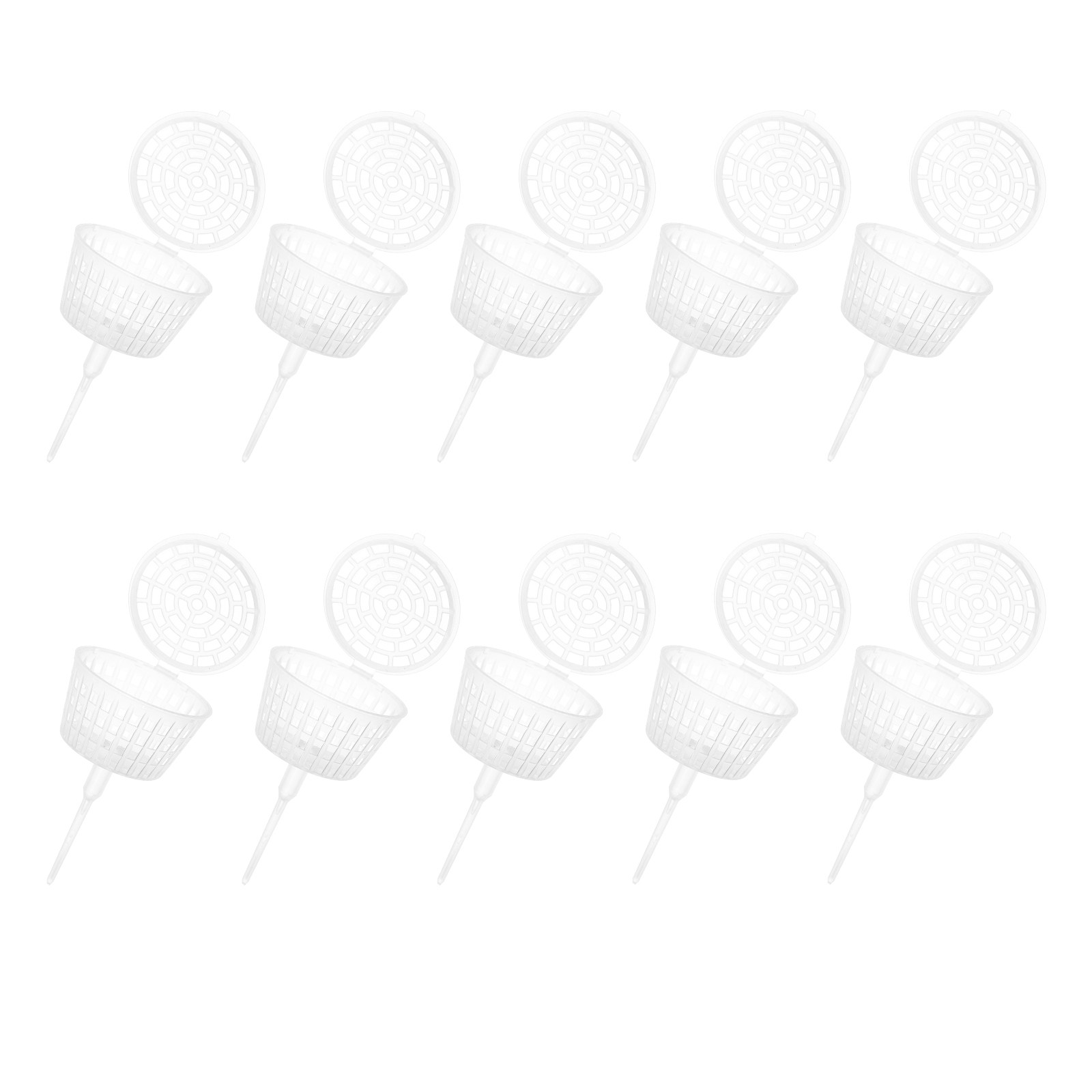 Bonsai Gardener - 10Pcs Plastic Fertilizer Basket with Lid