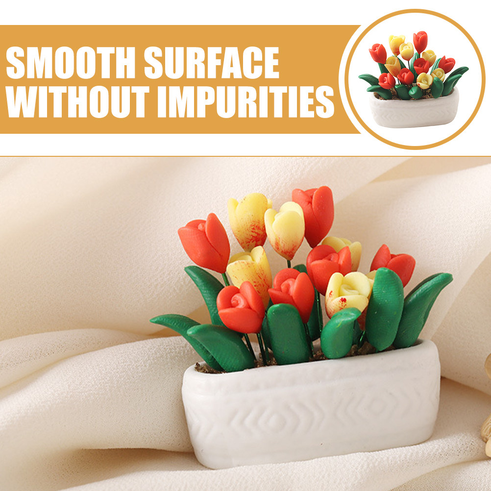 Mini Tulip Potted Plant Miniat - Bonsai Garden House recensione e prezzo