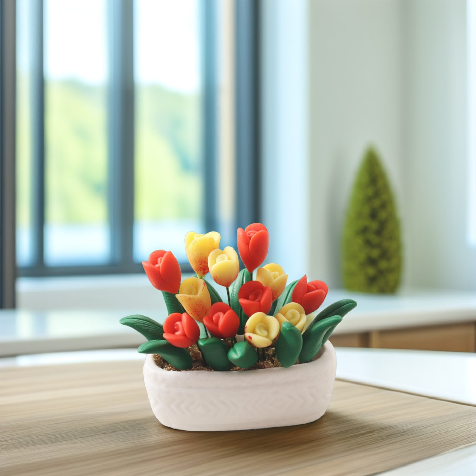 Mini Tulip Potted Plant Miniat - Bonsai Garden House recensione e prezzo