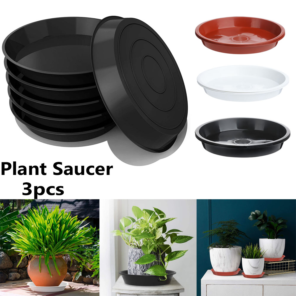 3Pcs Round Shaped Plant Trays  - Drip Tray Saucer recensione e prezzo