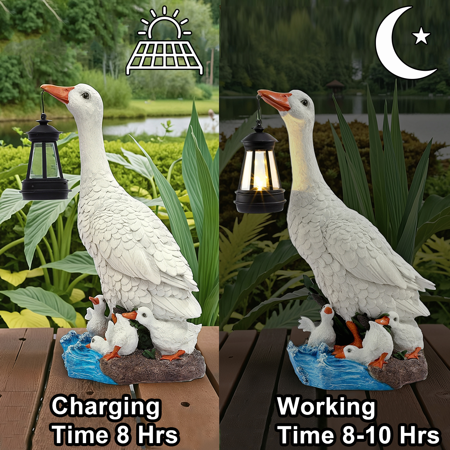14 inches Figurine Porch Duck  - Bonsai Garden Ornaments recensione e prezzo