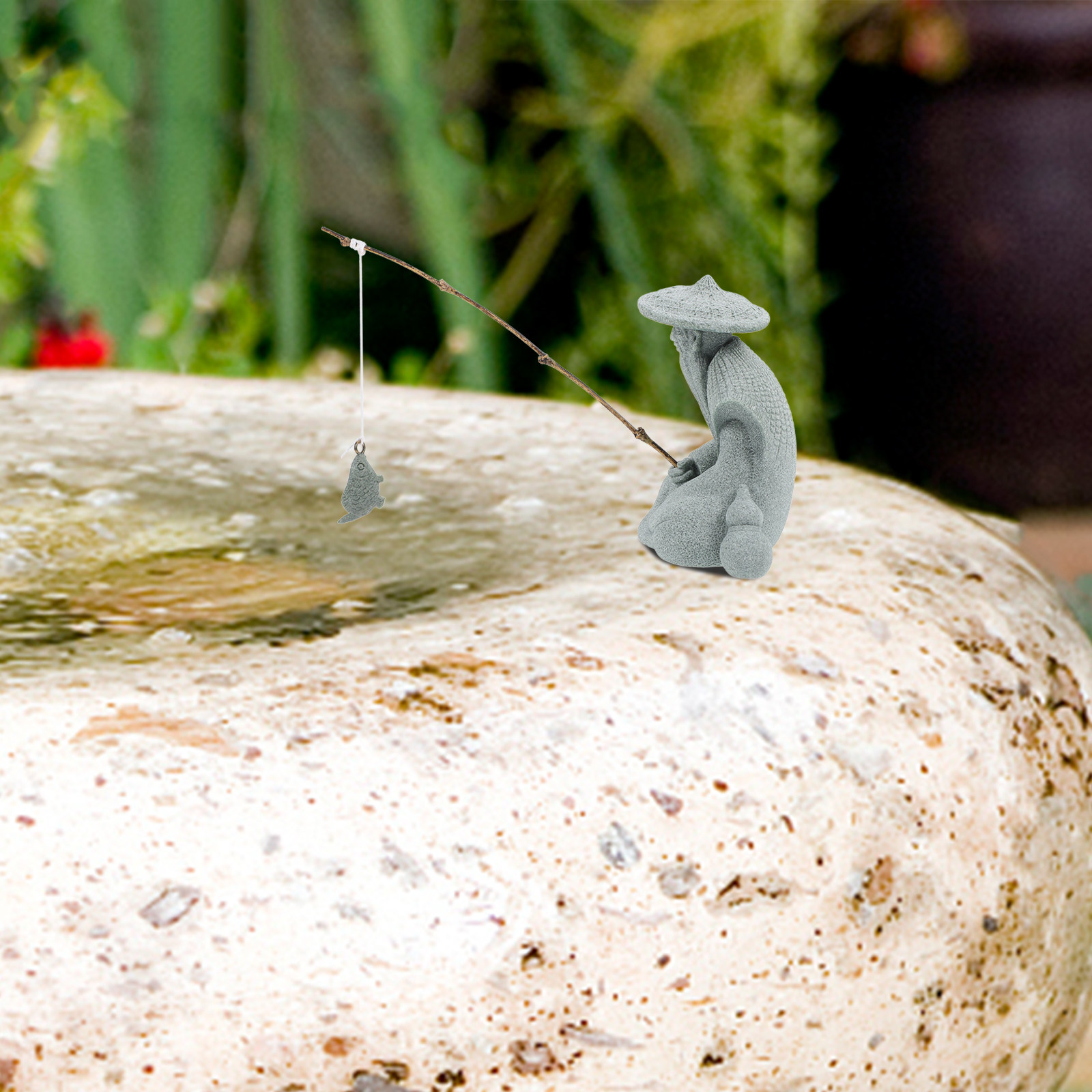 Mini Fisherman Statue Resin Tr - Bonsai Garden Ornaments recensione e prezzo