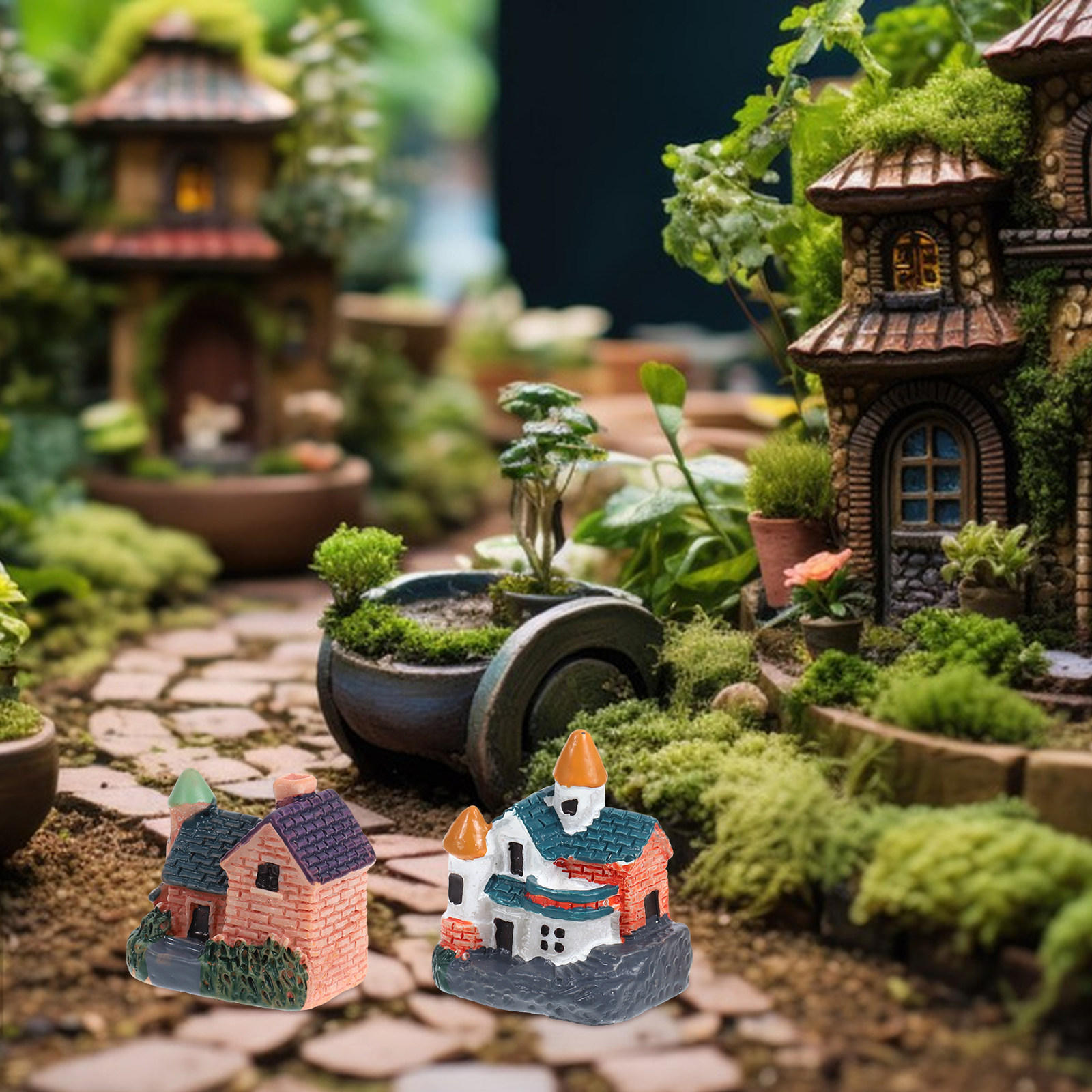 6Pcs Miniature Garden Resin Th - Bonsai Garden House recensione e prezzo