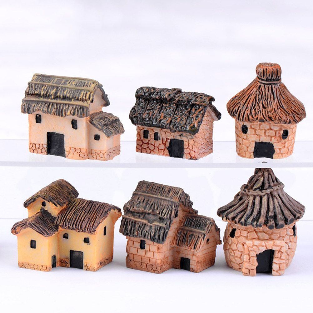 6Pcs Miniature Garden Resin Th - Bonsai Garden House recensione e prezzo
