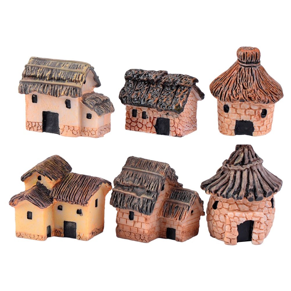 6Pcs Miniature Garden Resin Th - Bonsai Garden House recensione e prezzo
