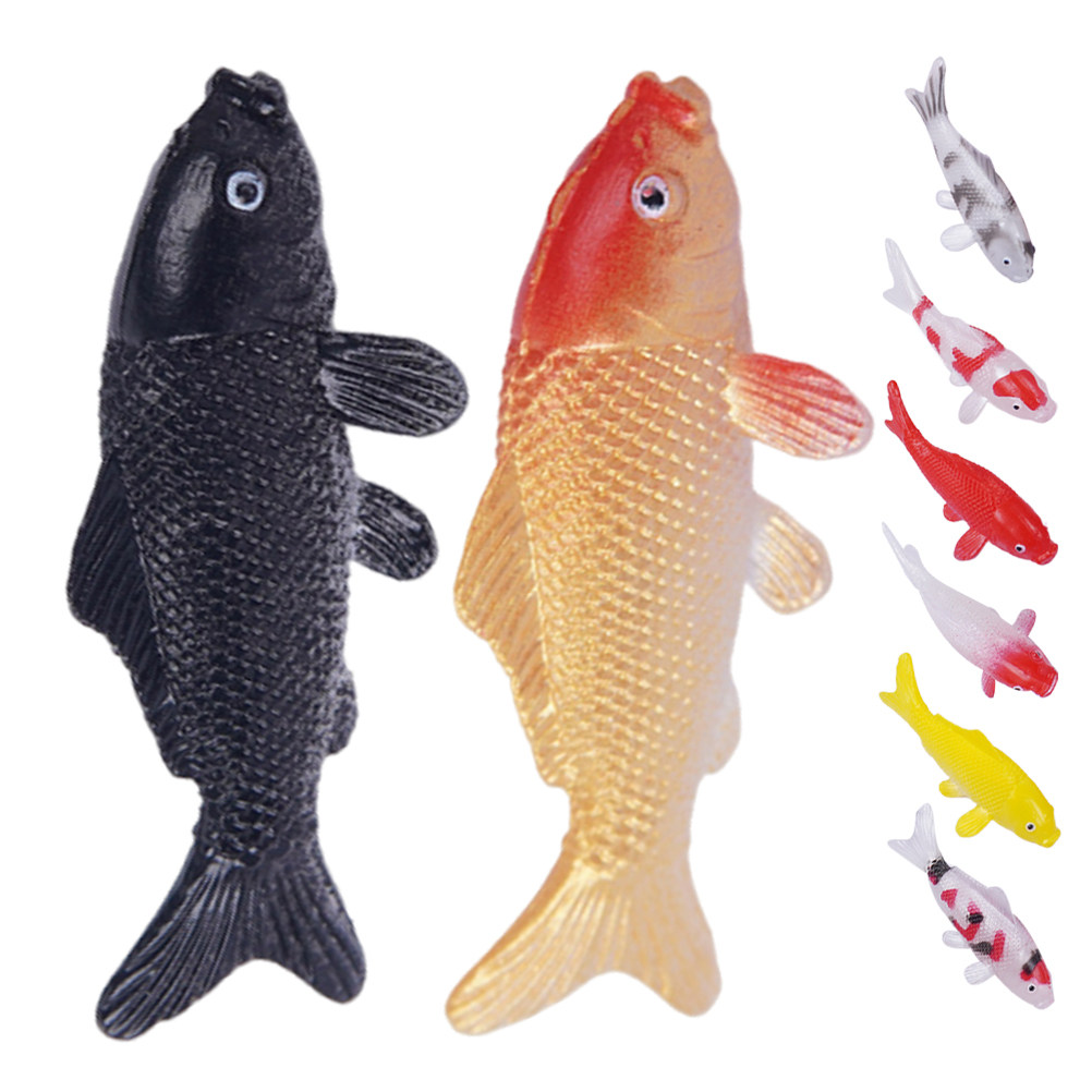 8Pcs Lifelike PVC Mini Koi Fis - Bonsai Koi Garden recensione e prezzo