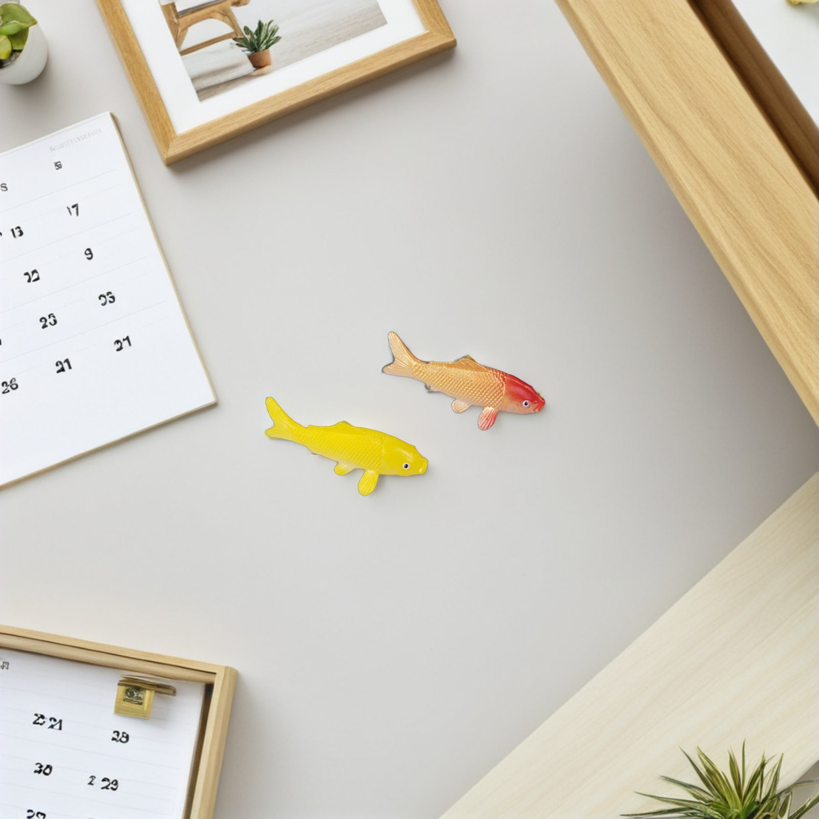 8Pcs Lifelike PVC Mini Koi Fis - Bonsai Koi Garden recensione e prezzo
