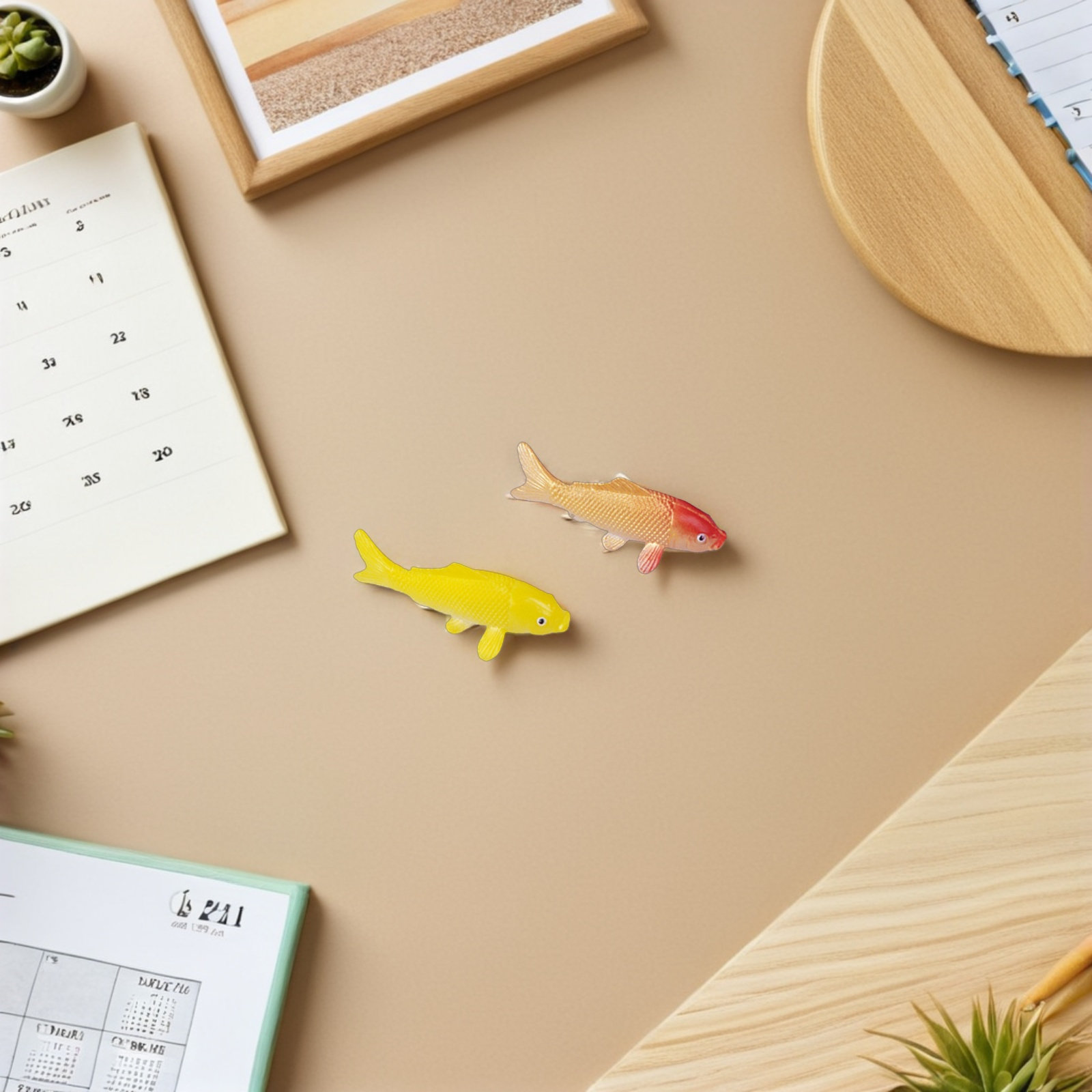 8Pcs Lifelike PVC Mini Koi Fis - Bonsai Koi Garden recensione e prezzo