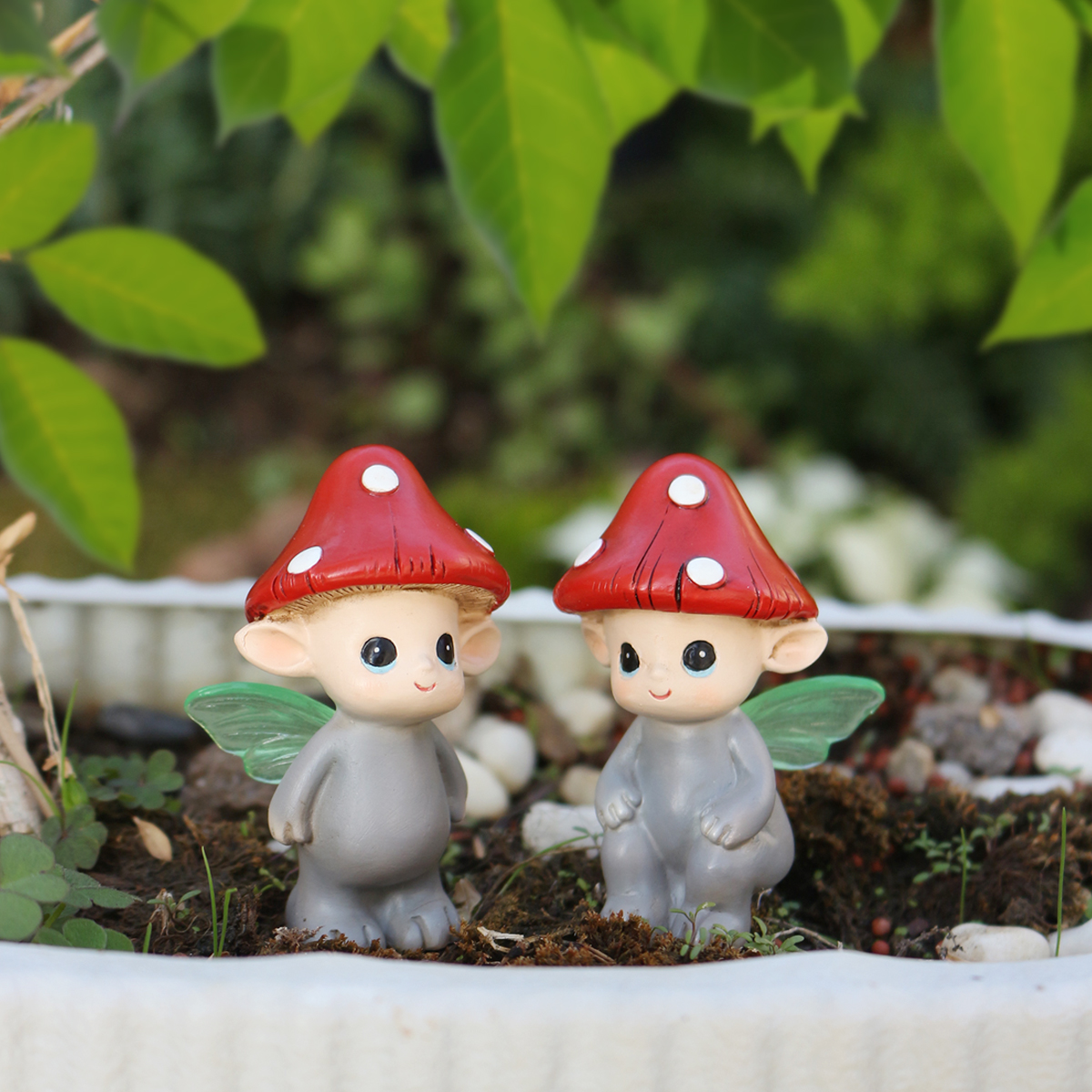2-PCS Fluorescent Wings Mushro - Bonsai Garden Ornaments recensione e prezzo