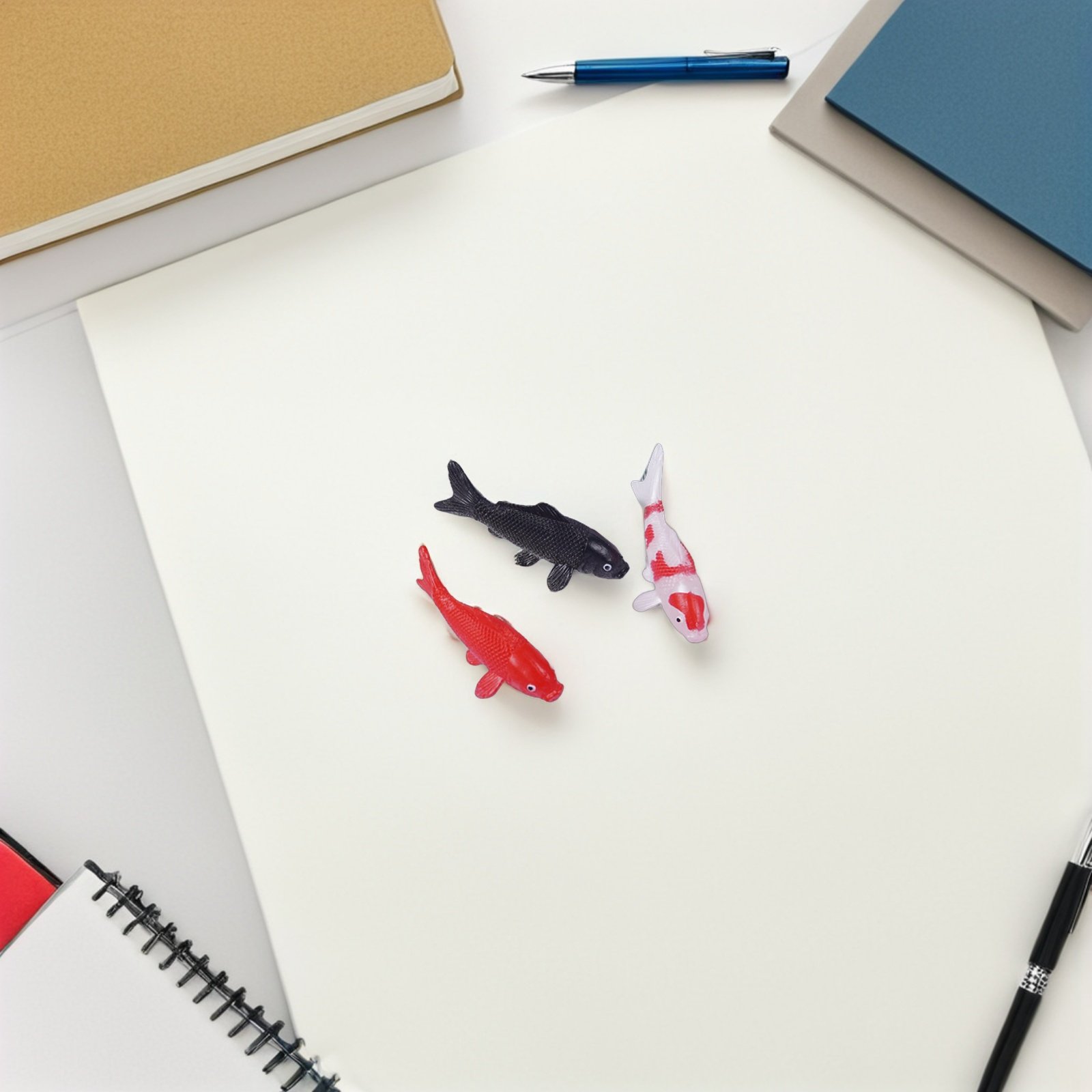 8Pcs Miniature Koi Fish Statue - Bonsai Koi Garden recensione e prezzo