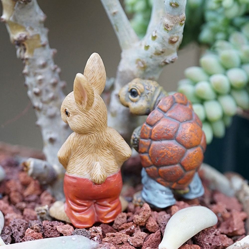 Multicolor Cartoon Rabbit Figu - Landscape Bonsai Garden recensione e prezzo