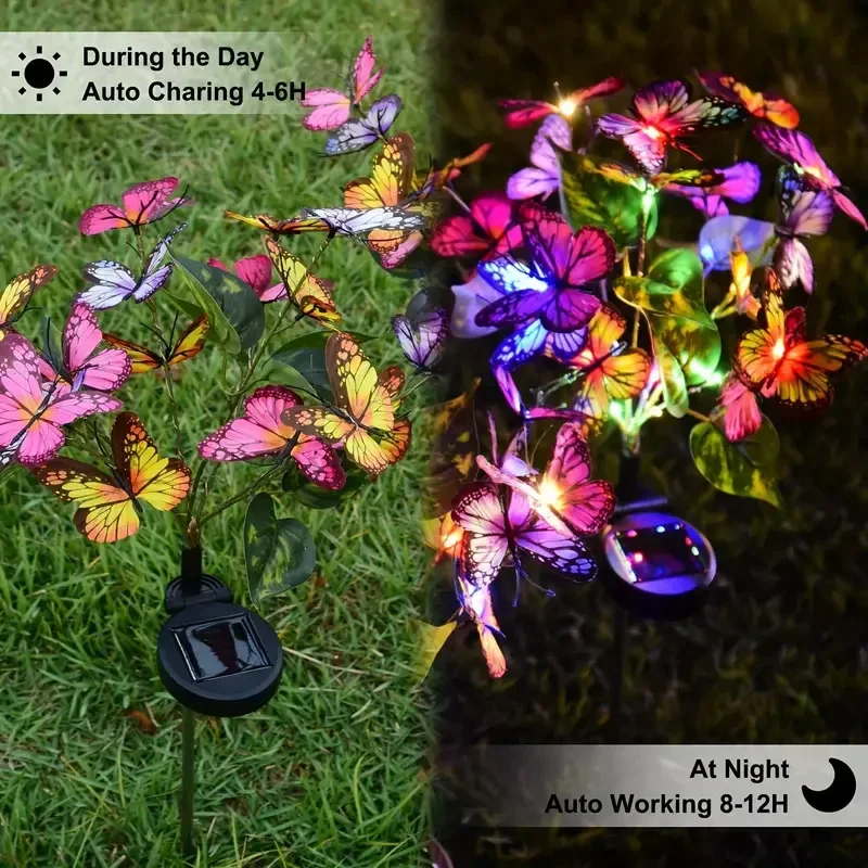 Solar LED Butterfly Garden Lig - Bonsai Garden Ornaments recensione e prezzo