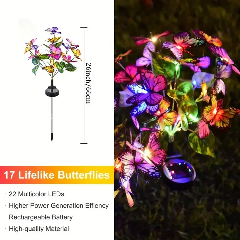 Solar LED Butterfly Garden Lig - Bonsai Garden Ornaments recensione e prezzo