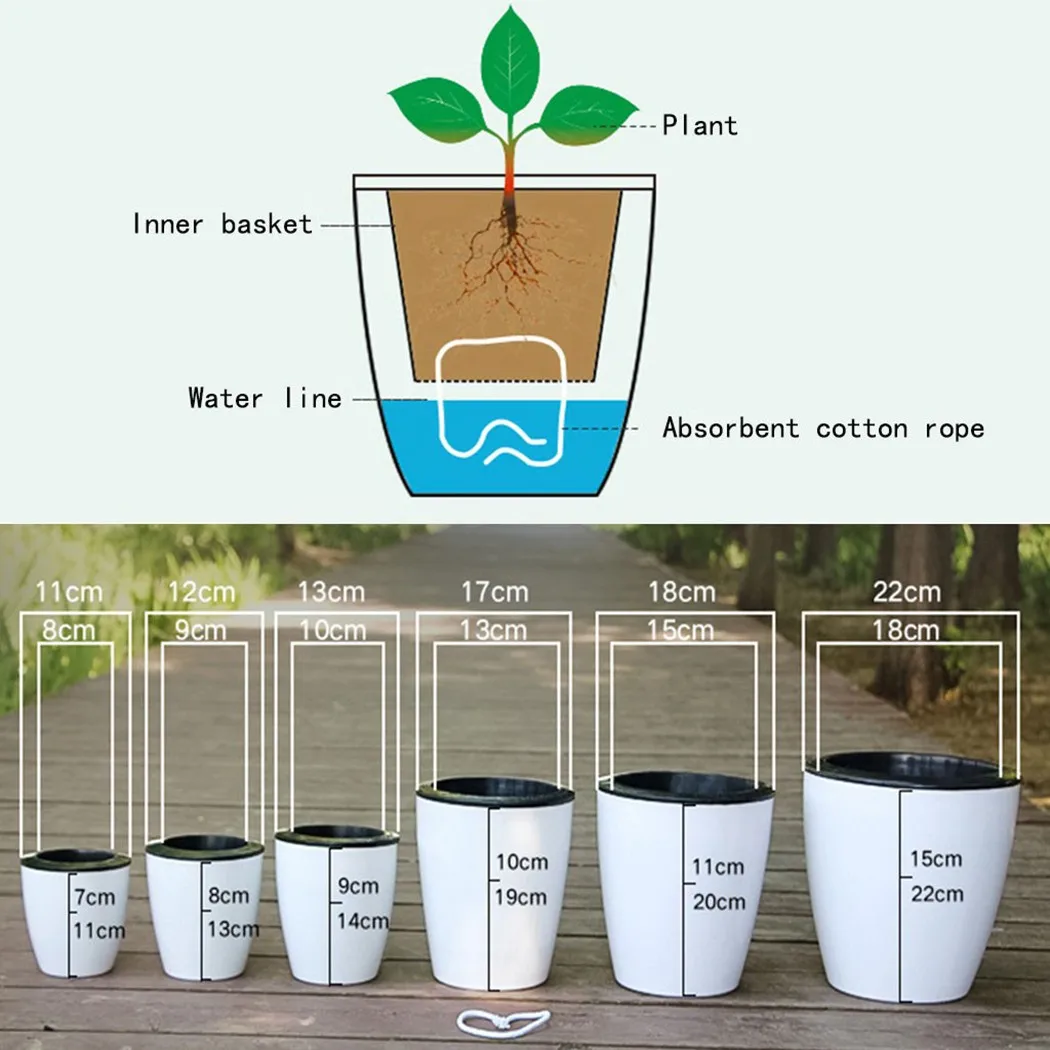 Lazy Flower Pot Self-Watering  - Bonsai Garden Nursery recensione e prezzo