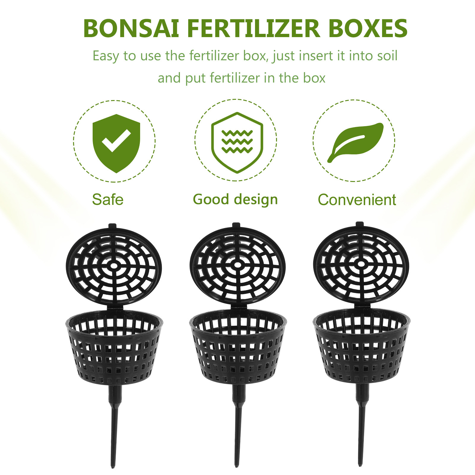 10Pcs Plastic Fertilizer Baske - Bonsai Gardener recensione e prezzo