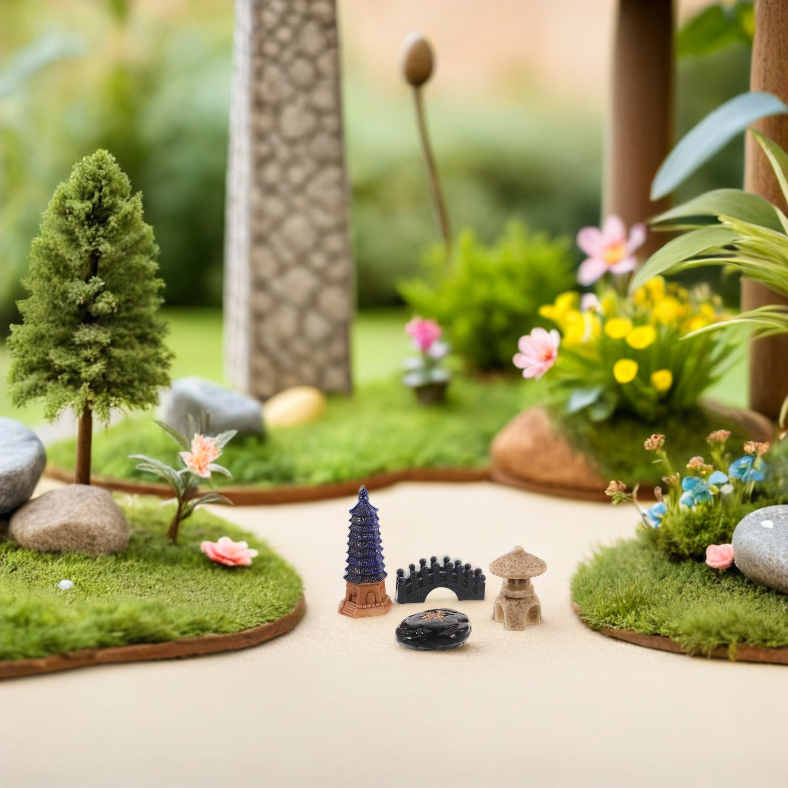4Pcs Japanese Zen Garden Acces - Bonsai Zen Garden Set recensione e prezzo