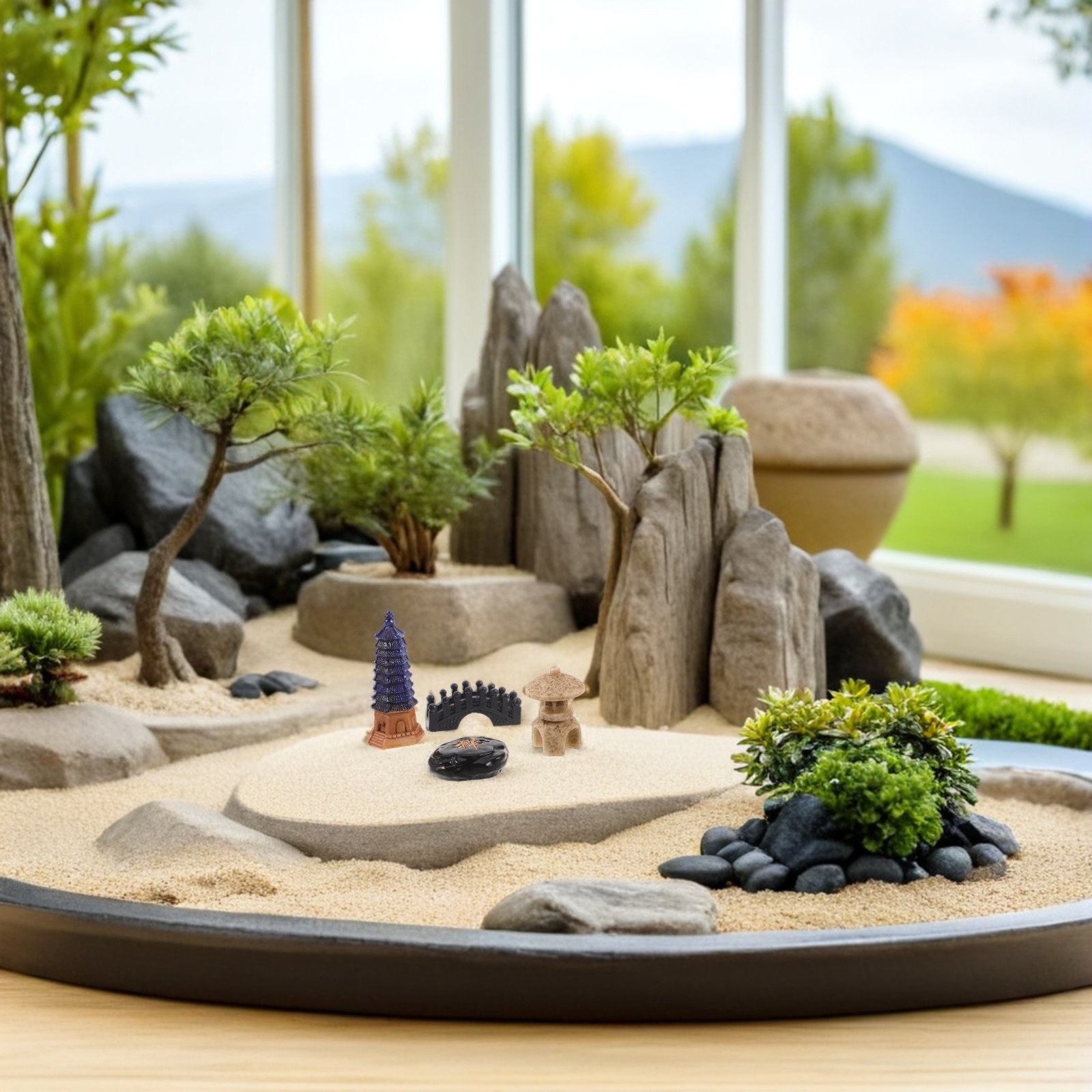 4Pcs Japanese Zen Garden Acces - Bonsai Zen Garden Set recensione e prezzo