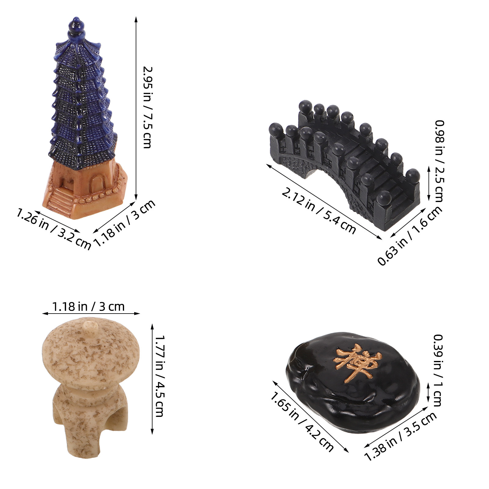 4Pcs Japanese Zen Garden Acces - Bonsai Zen Garden Set recensione e prezzo