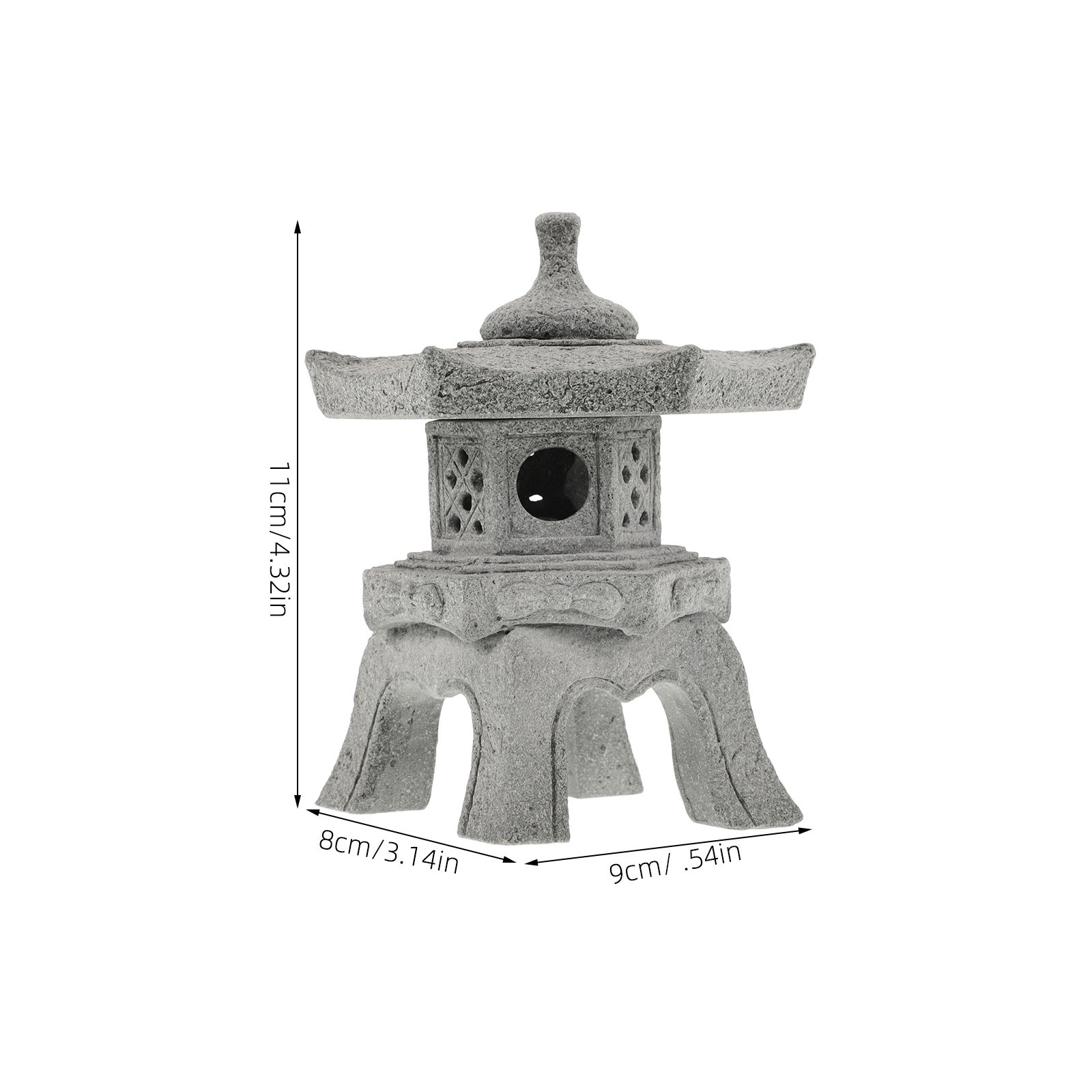 1Set Delicate Mini Pagoda Stat - Landscape Bonsai Garden recensione e prezzo