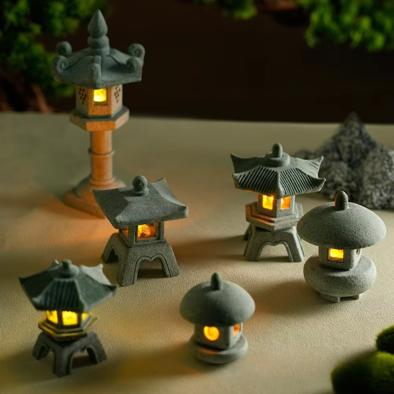 Mini Pagoda Lantern Light Gard - Landscape Bonsai Garden recensione e prezzo