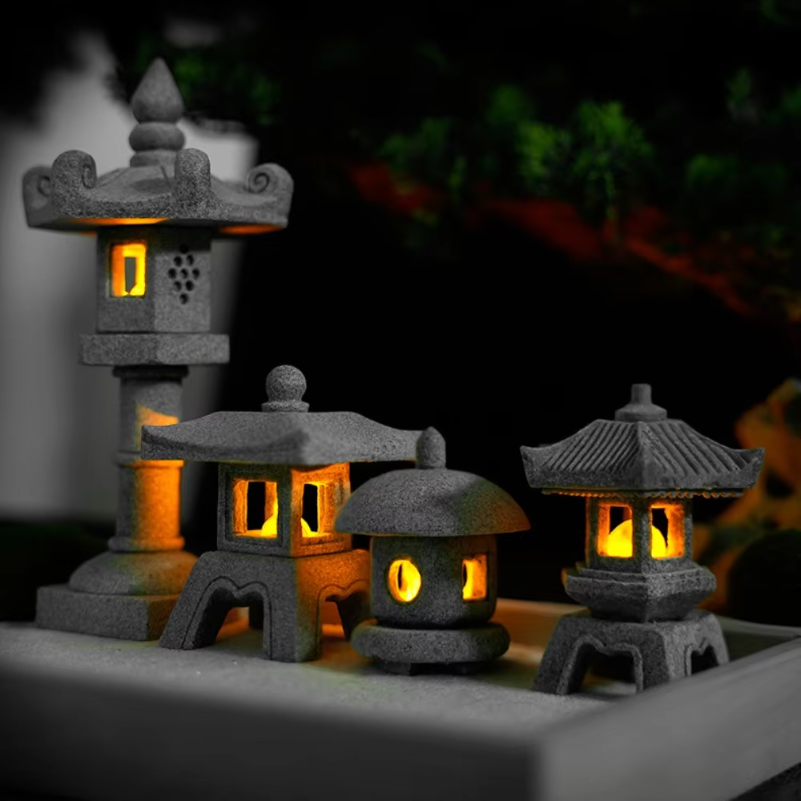 Mini Pagoda Lantern Light Gard - Landscape Bonsai Garden recensione e prezzo