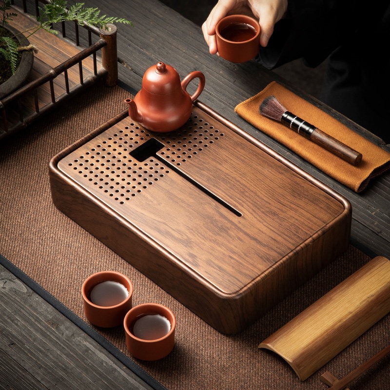 Rectangular Bamboo Tea Tray wi - Drip Tray Saucer recensione e prezzo