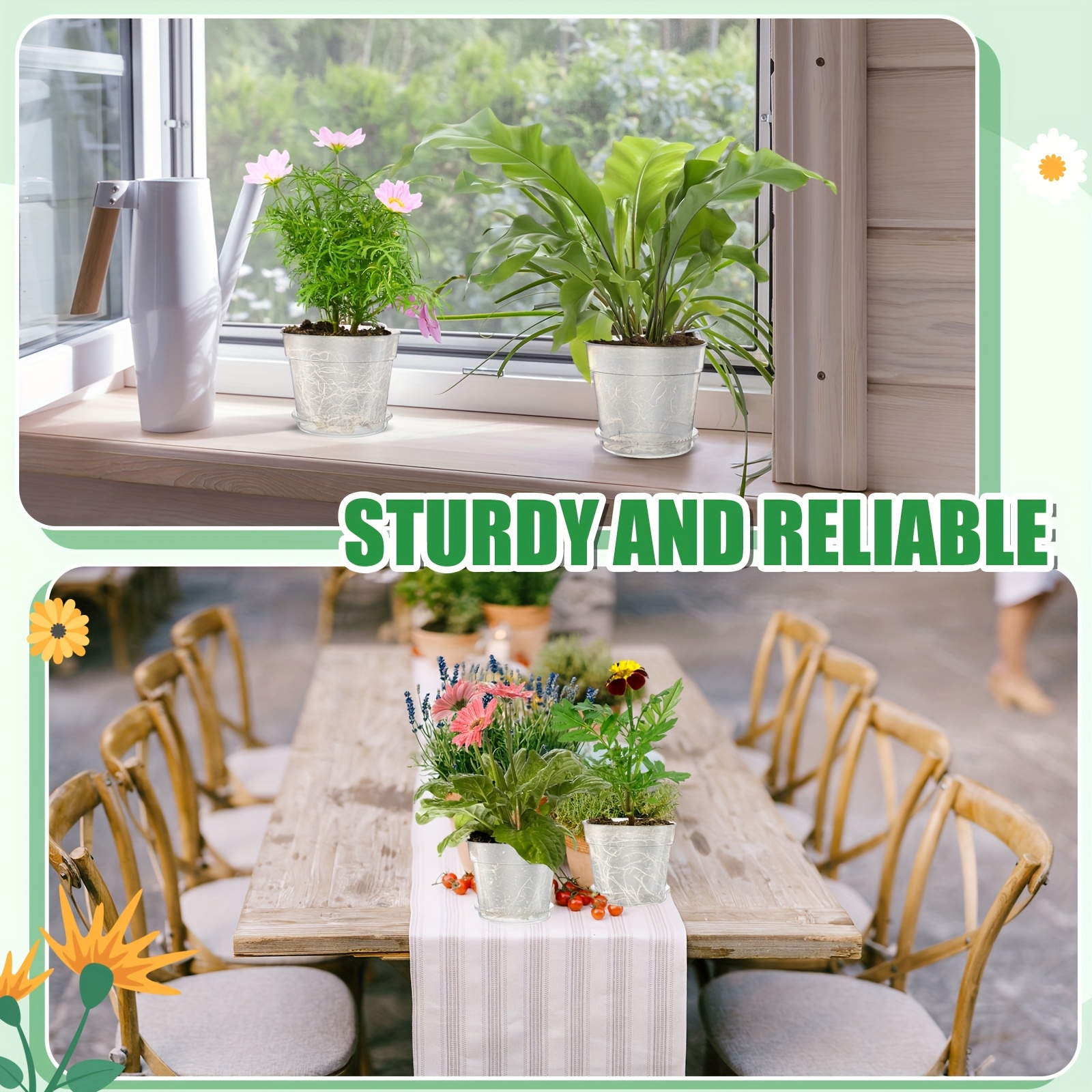 10pcs 9 Inch Clear Nursery Pot - Drip Tray Saucer recensione e prezzo