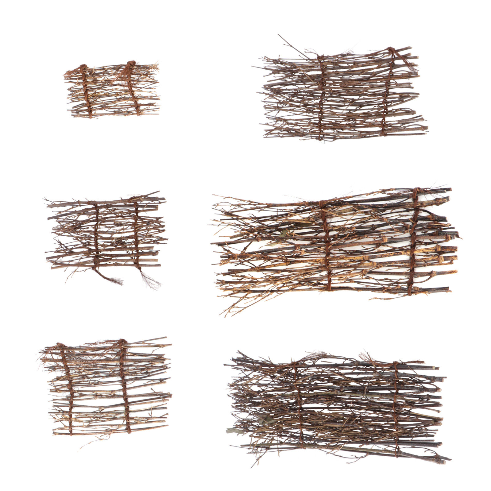 6Pcs Bamboo Fence Mat Handmade - Bonsai Garden Sushi recensione e prezzo