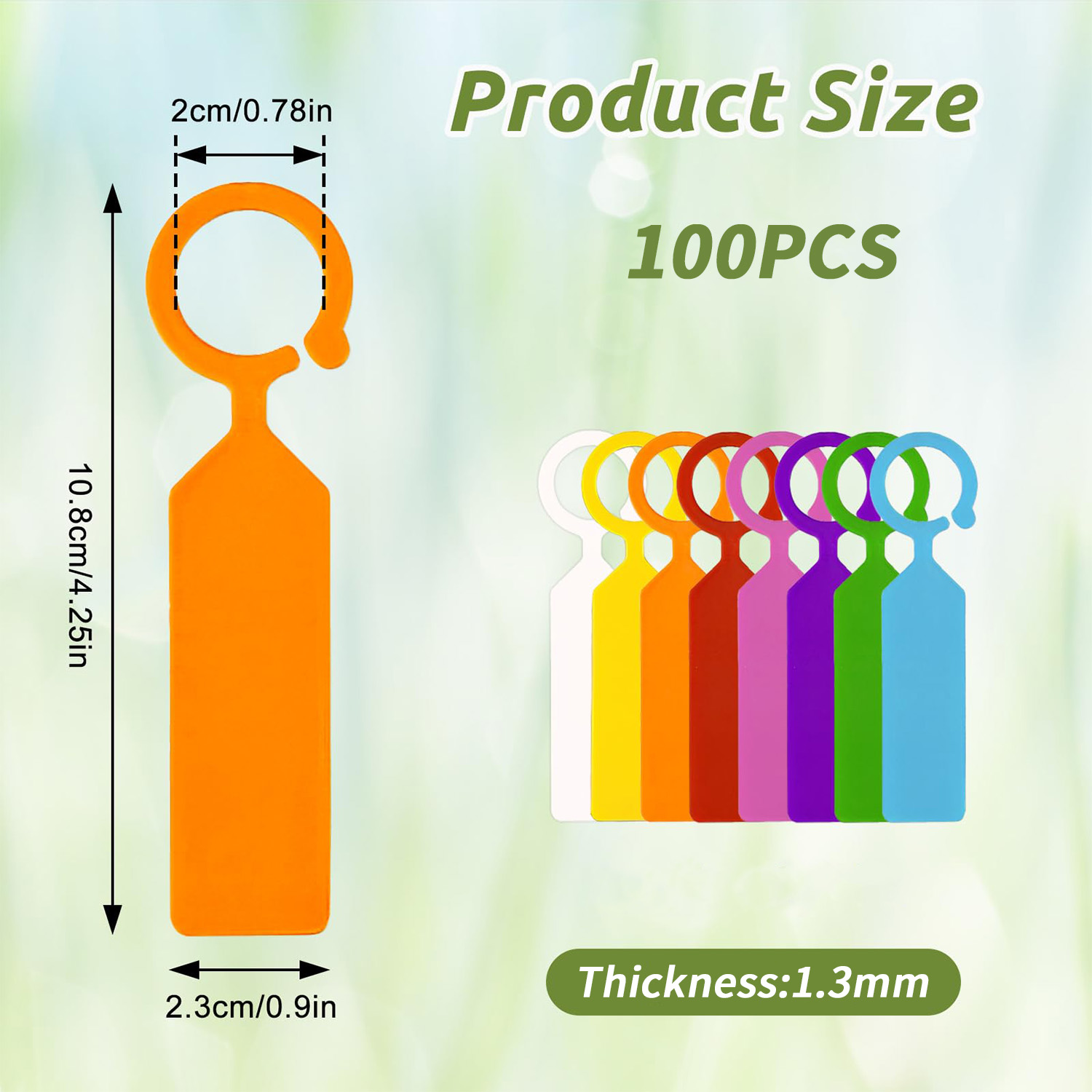 100PCS 10.7x2.3CM Plastic Gard - Bonsai Garden Nursery recensione e prezzo
