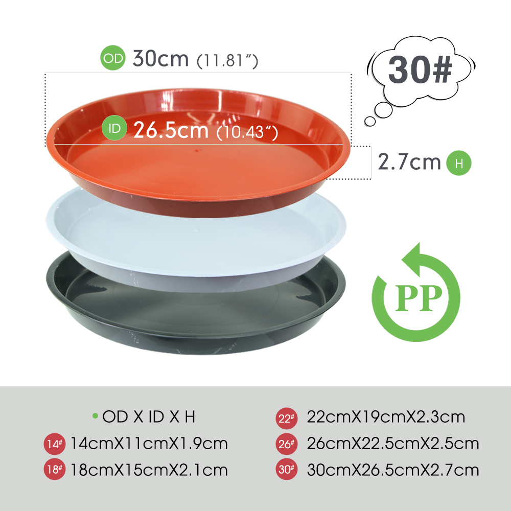 3-5PC Durable Plastic Plant Sa - Drip Tray Saucer recensione e prezzo