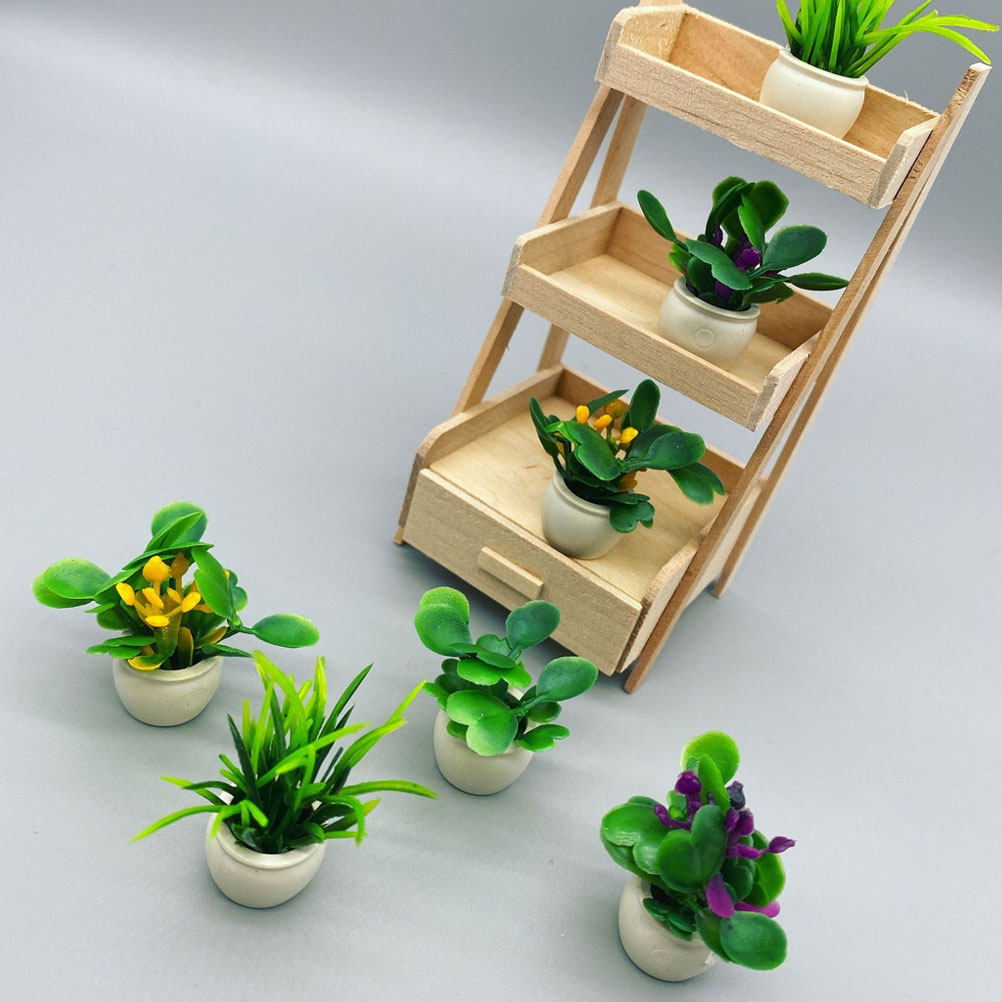4Pcs Miniature Potted Plant Si - Bonsai Garden House recensione e prezzo