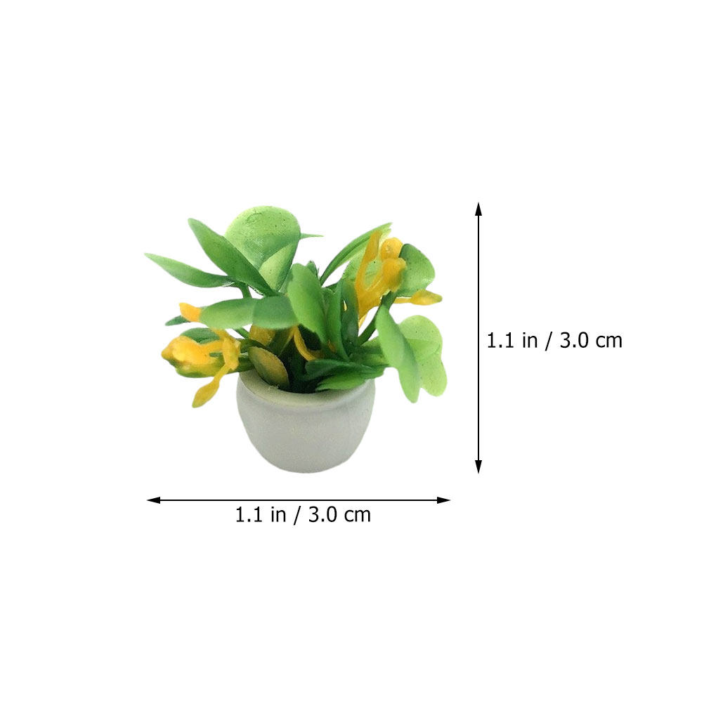 4Pcs Miniature Potted Plant Si - Bonsai Garden House recensione e prezzo