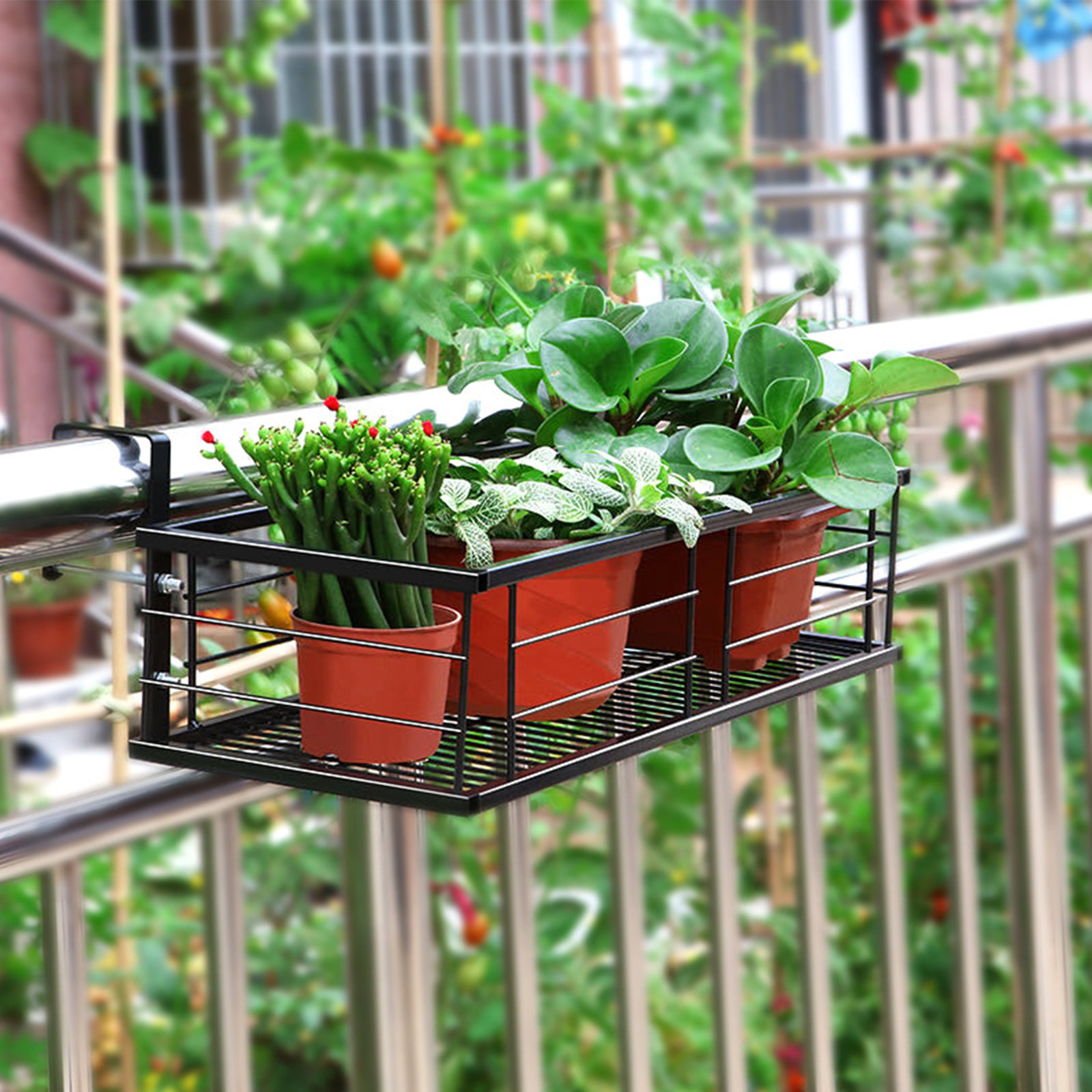 1Pcs Balcony Hanging Flower Po - Bonsai Gardener recensione e prezzo