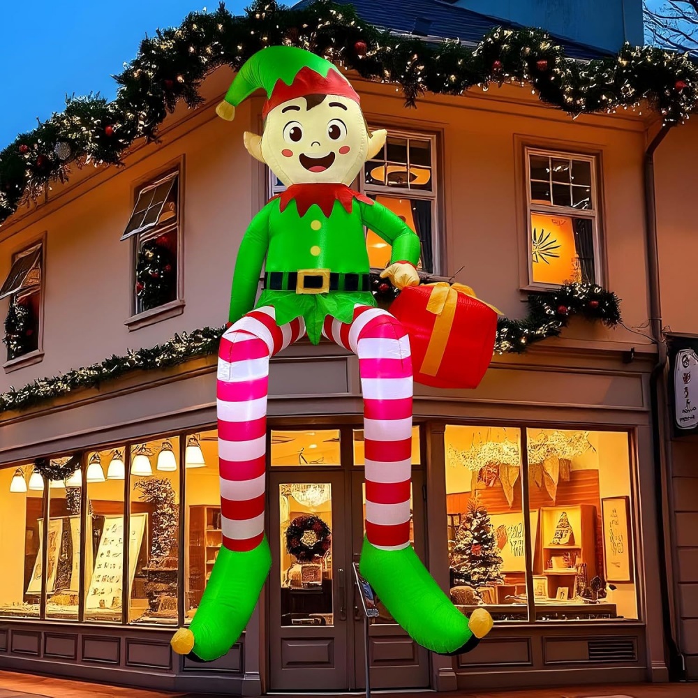 8FT Christmas Inflatables Sitt - Bonsai Garden Ornaments recensione e prezzo