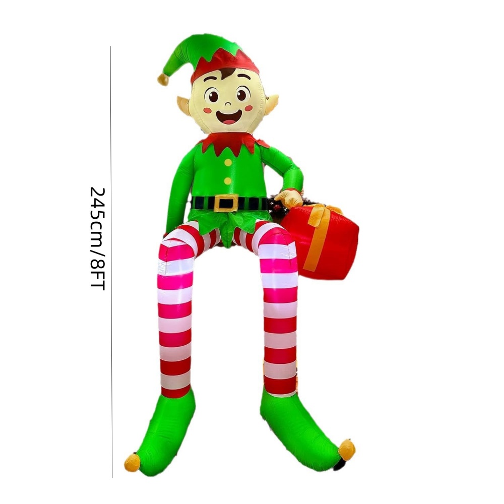 8FT Christmas Inflatables Sitt - Bonsai Garden Ornaments recensione e prezzo