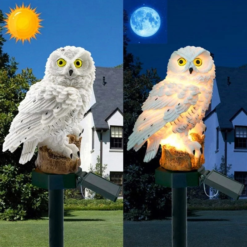 Solar Owl Statue Garden Light  - Bonsai Garden Ornaments recensione e prezzo