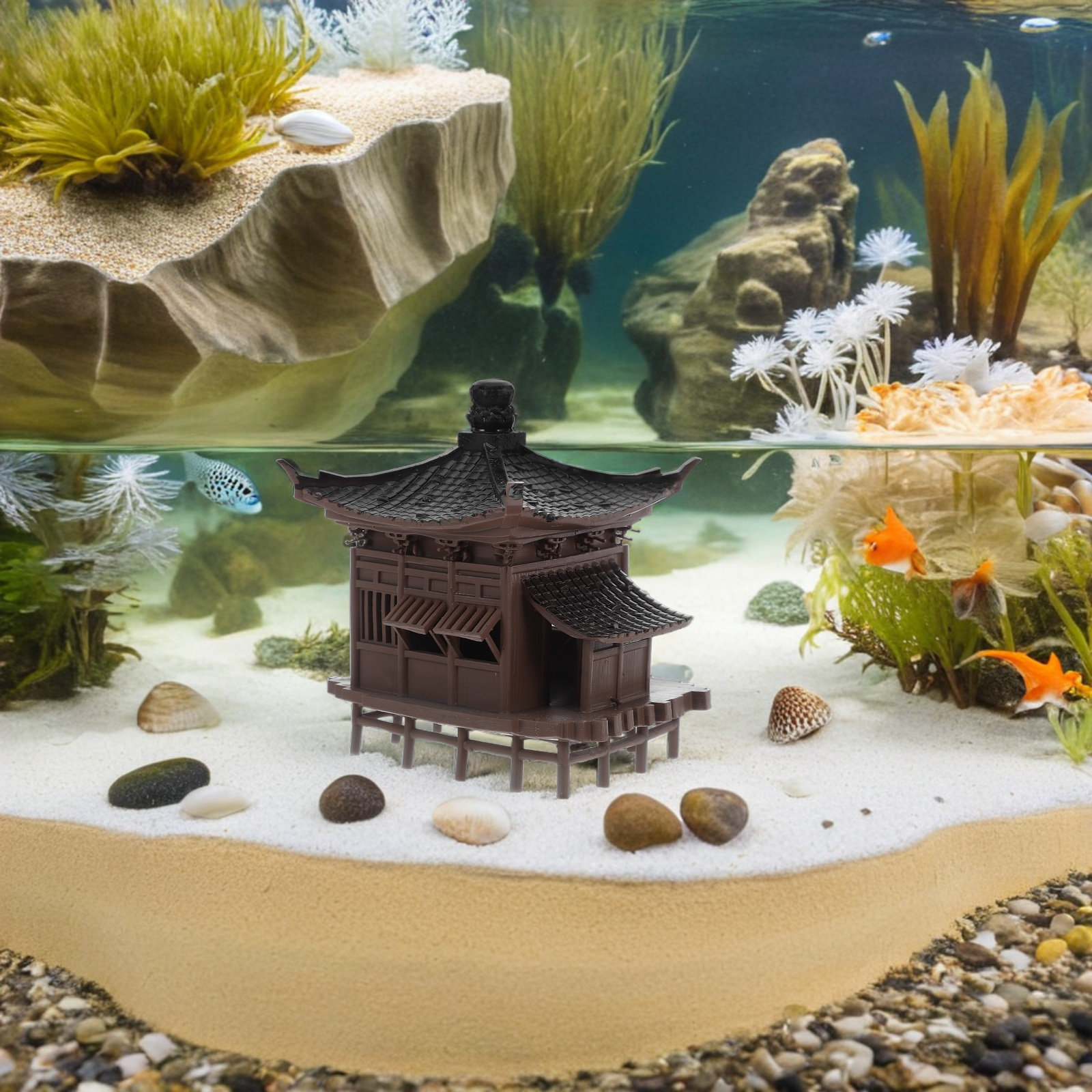 Aquarium Mini Pavilion Ornamen - Bonsai Zen Garden Set recensione e prezzo