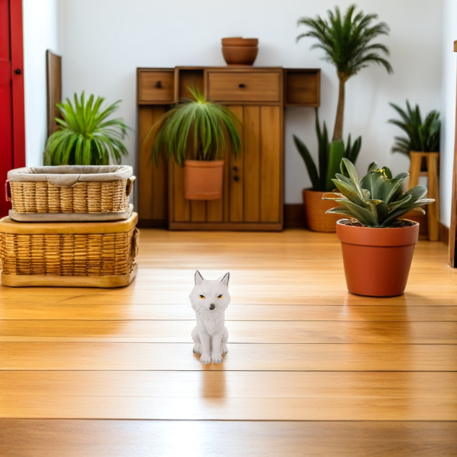 Mini Resin Fox Statue for Outd - Landscape Bonsai Garden recensione e prezzo