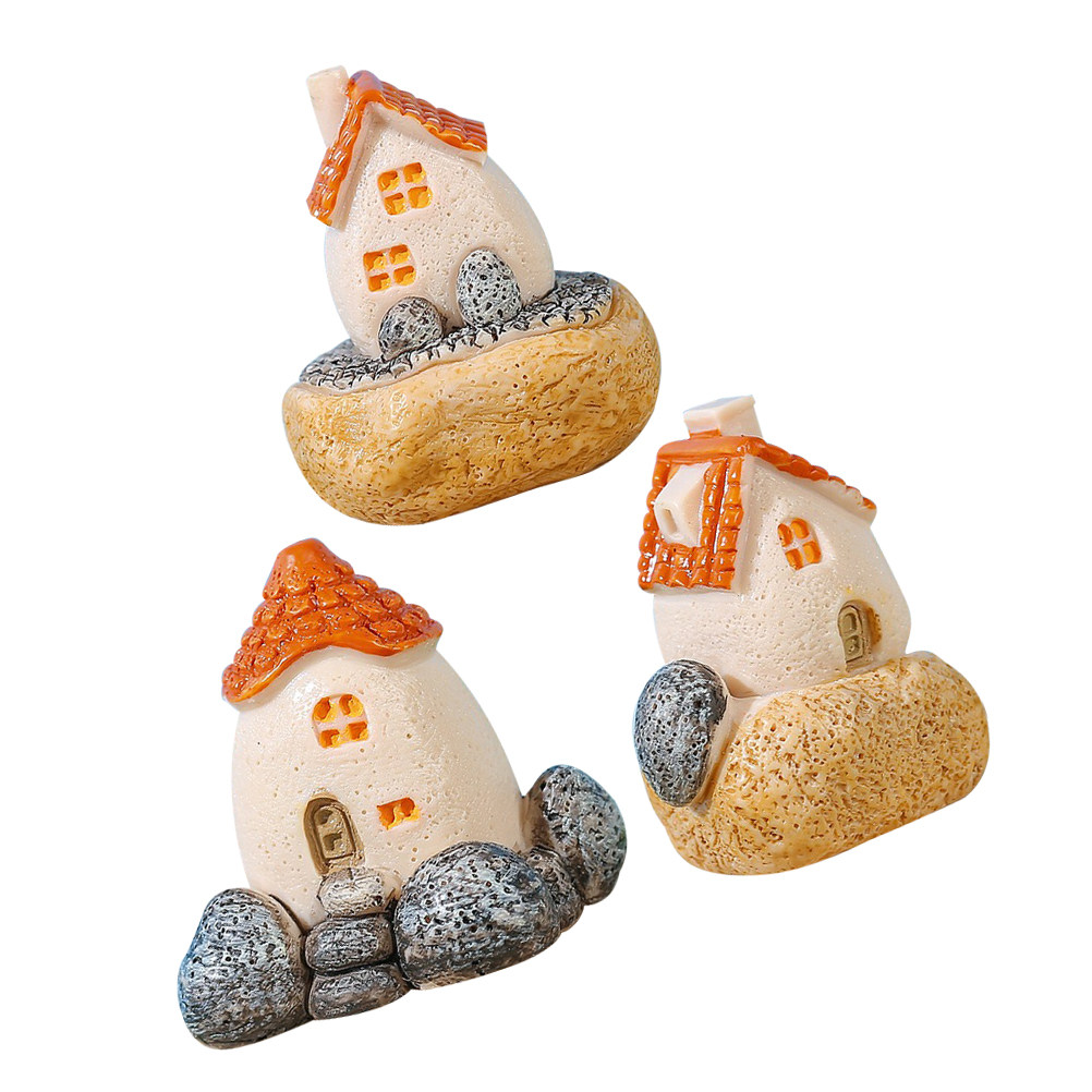 3Pcs Micro Landscape Houses Re - Bonsai Garden House recensione e prezzo