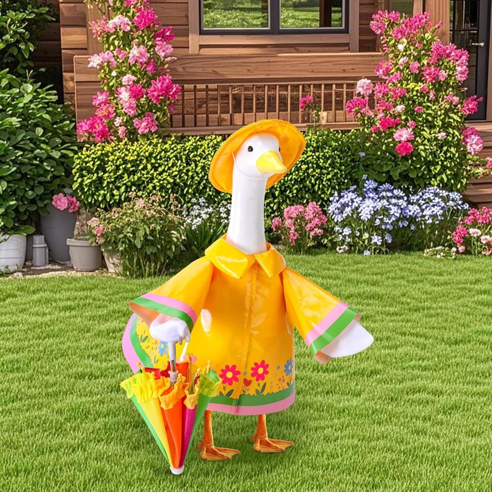 Cute Porch Goose Raincoat Outf - Bonsai Garden Ornaments recensione e prezzo