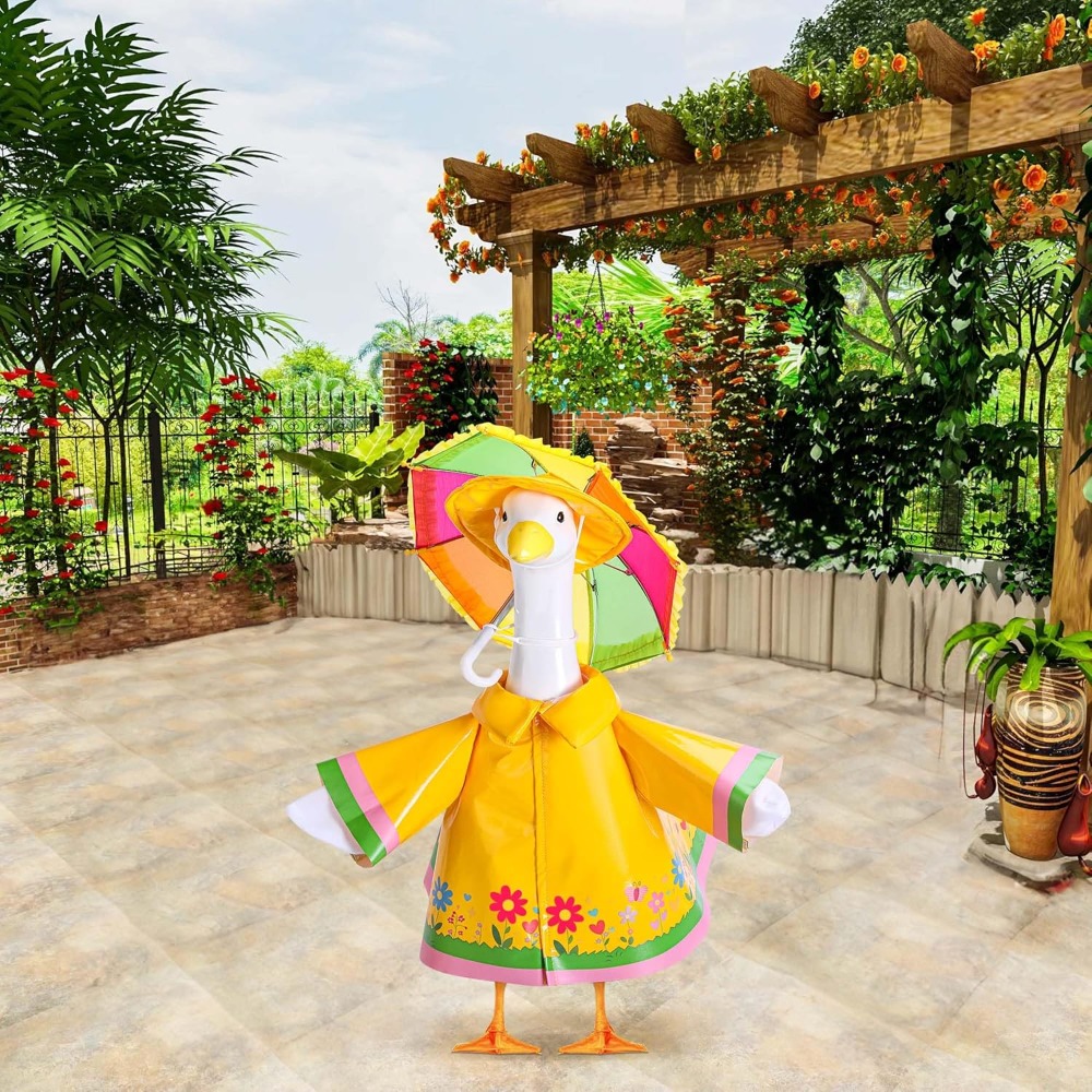 Cute Porch Goose Raincoat Outf - Bonsai Garden Ornaments recensione e prezzo