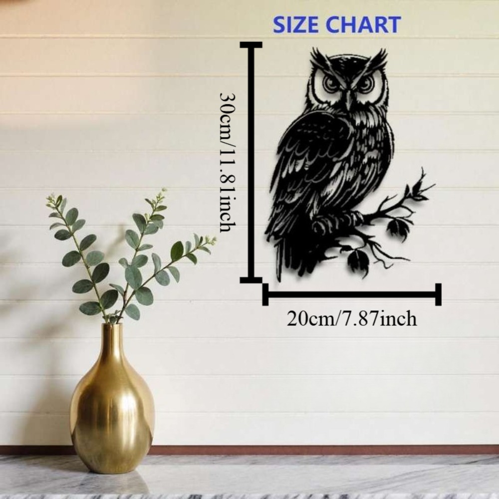 Metal Wall Art Owl Statue 1pc: - Bonsai Garden Ornaments recensione e prezzo